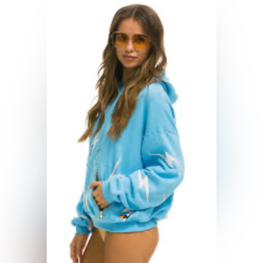 Aviator Nation BOLT STITCH HOODIE WITH ZIPPERS size XS - Picture 5 of 7